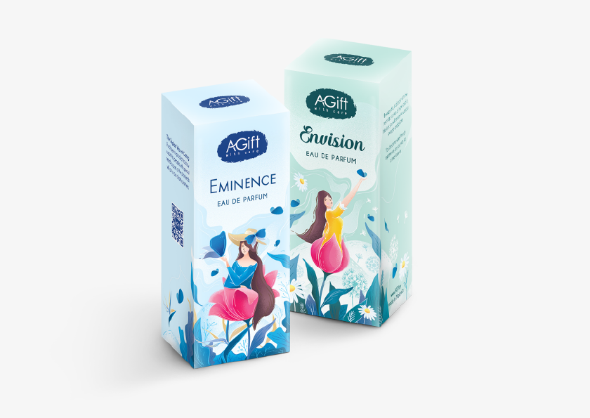 cr8consultancy packaging design agift 3e series perfume